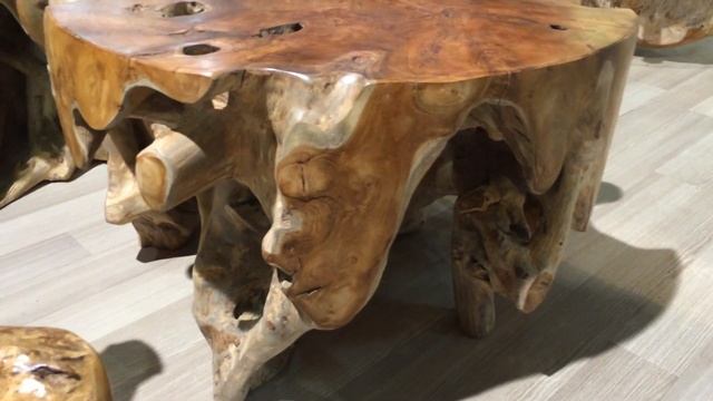 Стол из корня тика (код 5) смотреть онлайн