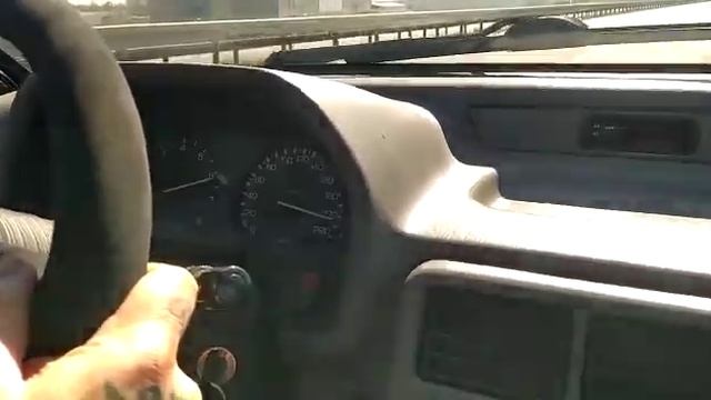 Honda Concerto D16Z2 NA engine tuning on German Autobahn смотреть онлайн