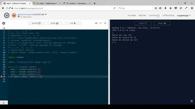 Programmering i matematik, villkorssatser смотреть онлайн
