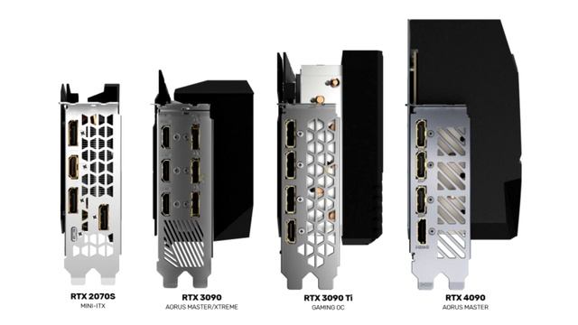 GIGABYTE compared the huge GeForce RTX 4090 Aorus Master with normal sized graphics cards смотреть онлайн