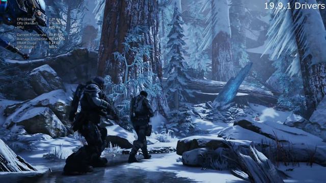 Gears Of War 5 Benchmark 1080p 5700xt adrenalin 19.8.2 versus 19.9.1 смотреть онлайн