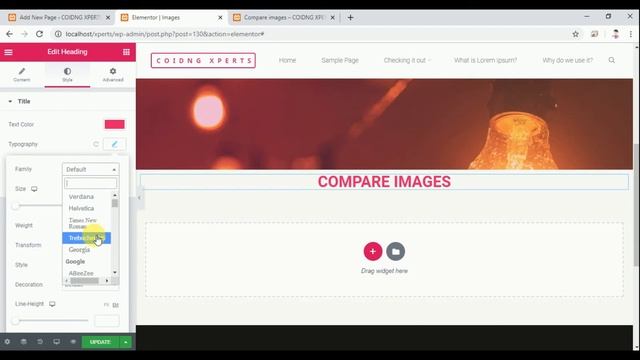 Wordpress Before After image slider Compare images Using Elementor | web xperts смотреть онлайн