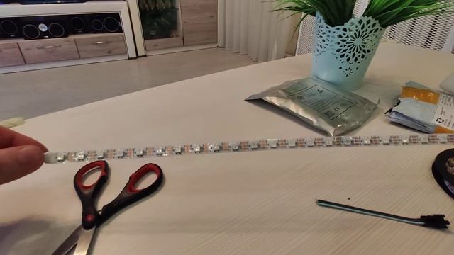 Лента WS2812b распаковка