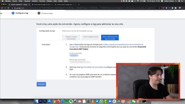 COMO INSTALAR O PIXEL DE CONVERSÃO DO GOOGLE ADS VIA GTM смотреть онлайн