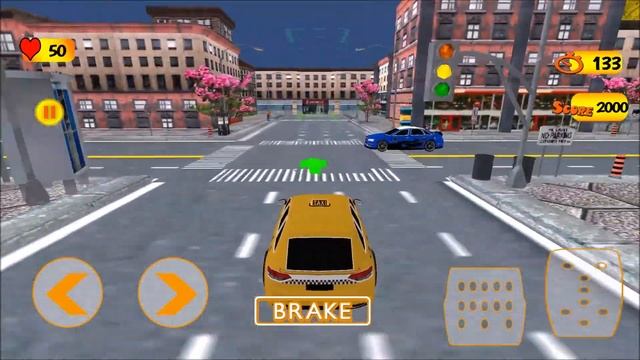 Crazy Town Taxi Driver GamePlay смотреть онлайн