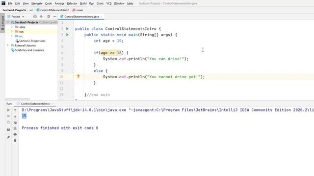 Control Statements Overview - The Complete Java Developer Course смотреть онлайн