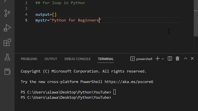 01 Split a String Into Characters Using the for Loop in Python смотреть онлайн