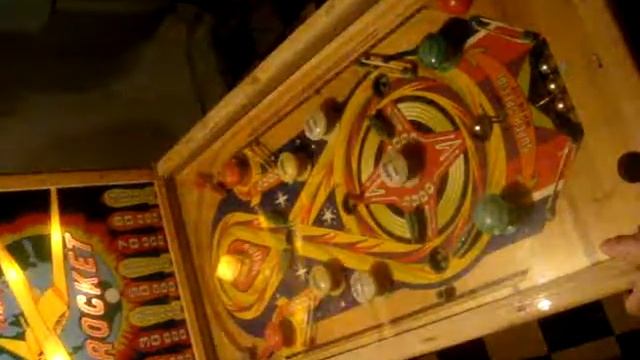 1947 Bally's Pinball Game Arcade 5 Cent Nickel Vintage Machine Starburst Board Flipper смотреть онлайн