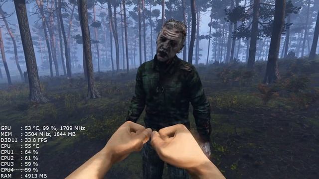 DayZ - Intel Core 2 Quad Q6600 + Zotac 1050ti 4GB OC - FullHD Very High to High details смотреть онлайн