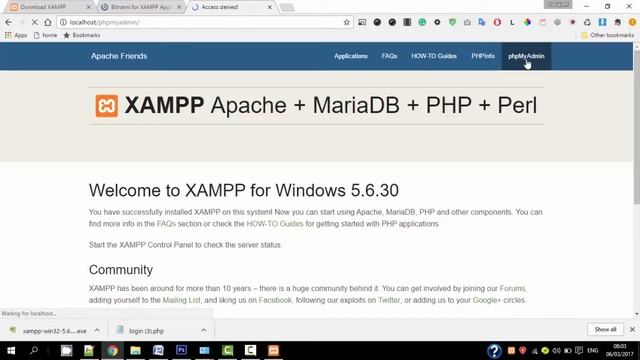How to install xampp 5.6.30 version for windows 10 in hindi and urdu смотреть онлайн