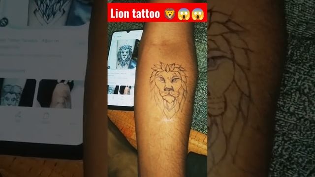 Lion tattoo ?#shorts #tattoo #viral #liontattoo @royalindianartist смотреть онлайн