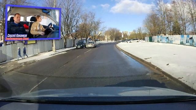 Повороты, развороты, манёвры на маршруте ГАИ Семашко смотреть онлайн
