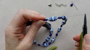 Делаю бусы с керамическими бусинами. Своими руками. Handmade. Beads.
