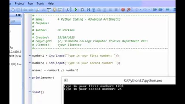 04 - Python Coding - Advanced Arithmetic, Modulus and Floor Division - www ComputerScienceUK com смотреть онлайн
