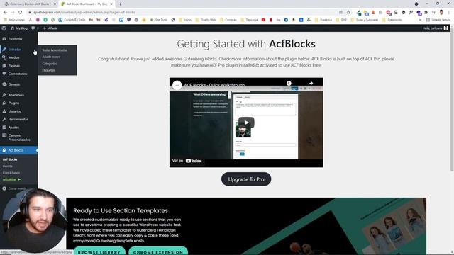 Bloques de Gutenberg con Advanced custom fields en WordPress - Plugin ACF Blocks смотреть онлайн