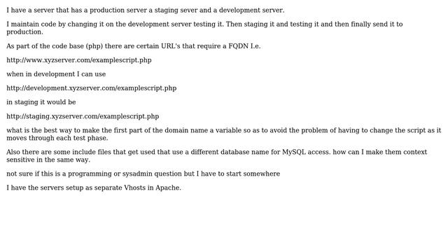 Unix & Linux: Apache / PHP config for production & staging & development смотреть онлайн