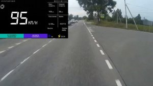 Замерили максимальную скорость у питбайка BSE PH10 190