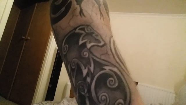 Viking tatoos - Fully tattooed upper body смотреть онлайн