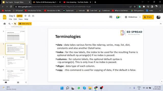 Python and Machine Learning Bootcamp [Day-5] | ED SPREAD смотреть онлайн