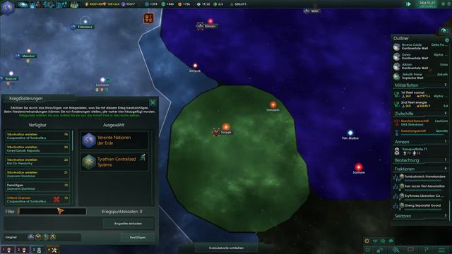 Let's Play Stellaris Deutsch #48 - Krieg über Umwege смотреть онлайн