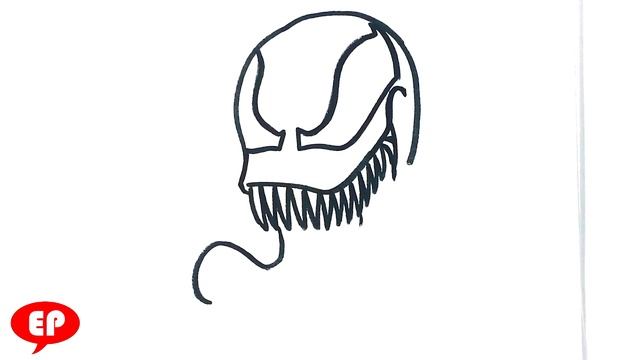 How to Draw Venom - Step by Step Easy смотреть онлайн
