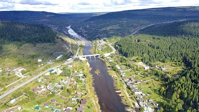 Усьва (рабочий посёлок), Пермский край. Река Усьва, жд-мост. SJRC F11s 4k pro смотреть онлайн