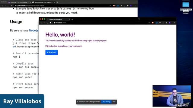 Checking Out Bootstrap's NPM Starter Project смотреть онлайн