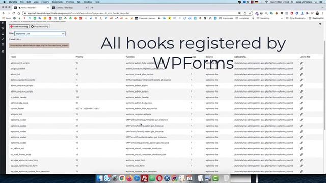 Discover which hooks run during any action done on your WordPress site смотреть онлайн