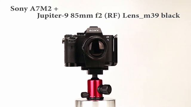 Jupiter 9 85mm f2 RF Lens m39 black + Sony A7M2 & Canon Eos M3 смотреть онлайн