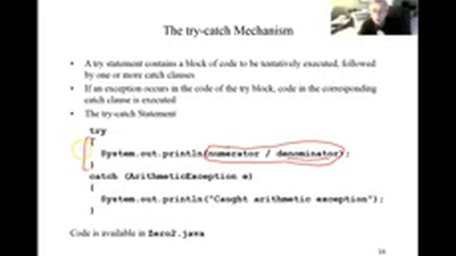 Handling Exceptions with try catch смотреть онлайн