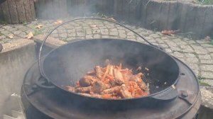 Настоящий Узбекский  Плов в Казане на Мангале  / плов можно готовить и на плите / на новый год