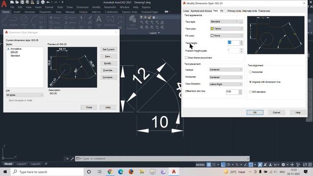 AUTOCAD LESSON (17) dimension,circle,dra and ddi .avi смотреть онлайн