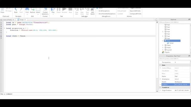 Убивающее бревно (Roblox Studio - Tween Service + Killer Script) смотреть онлайн