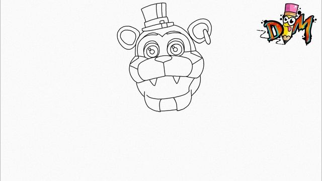 HOW TO DRAW GLAM ROCK FREDDY | FIVE NIGHT AT FREDDYS SECURITY BREACH | como dibujar a freddy смотреть онлайн