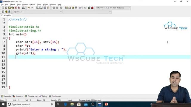 strstr() in C Programming | strstr() Function in C Language | Header Files in C Language | string.h смотреть онлайн