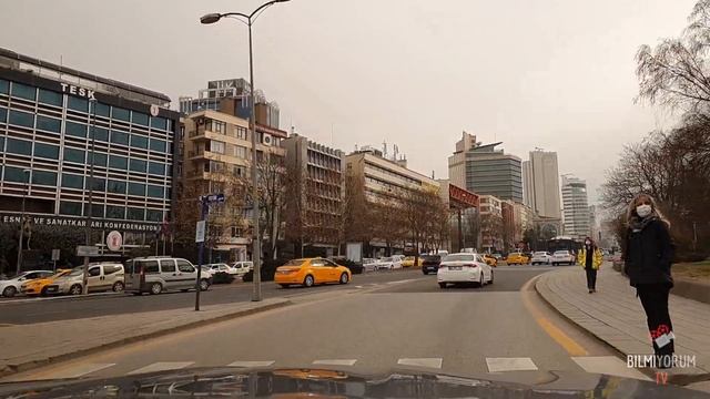 DRIVING TOUR OF ANKARA 4K | KIZILAY BAHCELIEVLER CINNAH CANKAYA TUNALI HILMI ULUS | Ankara 2021 4K