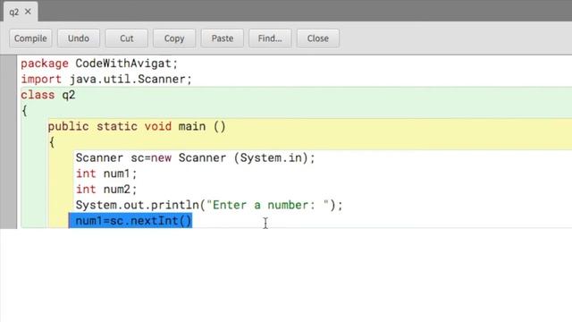 Program To Accept 2 Numbers And Find Their Sum And Product | Java Tutorial смотреть онлайн