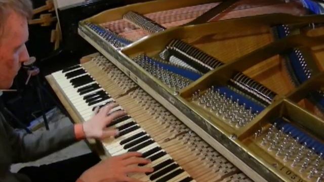 Восстановленный рояль Красный Октябрь 1955 года в мастерской Ставицкого. смотреть онлайн