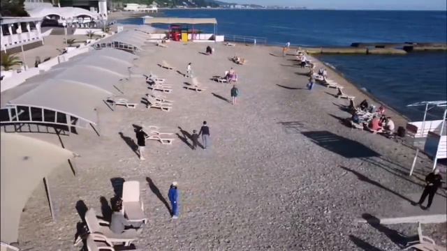 отель Алеан. Сочи. Пляж. Середина мая. смотреть онлайн