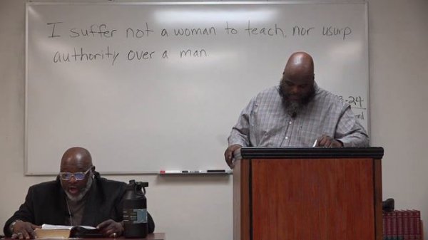 I suffer not a woman to teach nor usurp authority over a man.