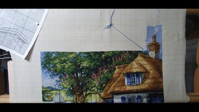 Вышивка крестом/Летний пейзаж/вышивка 2021?? смотреть онлайн