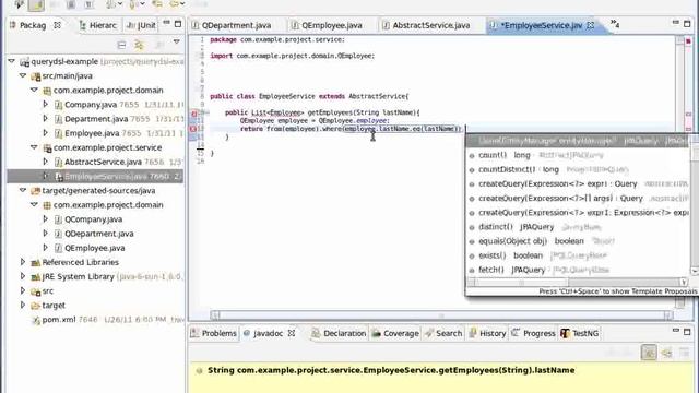 Querying using Querydsl and JPA смотреть онлайн