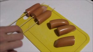 СОСИСКИ В ТЕСТЕ ВО ФРИТЮРЕ, АМЕРИКАНСКИЙ КОРН ДОГ, СОСИСКА В КЛЯРЕ ПО ДОМАШНЕМУ, СТРИТ ФУД