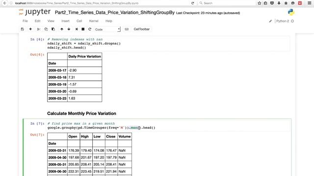 Time Series Data Basics with Pandas Part 2: Price Variation from Pandas GroupBy смотреть онлайн