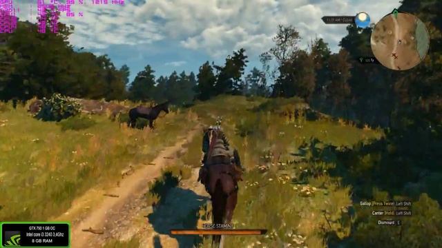 The Witcher 3 : Wild Hunt on GTX 750 OC Intel Core i3 3240 8GB RAM смотреть онлайн