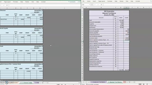Corporate Accounting Cycle: Adjusted Trial Balance смотреть онлайн