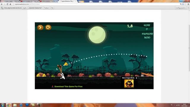 Mr. Pealop juega Angry Birds Halloween смотреть онлайн