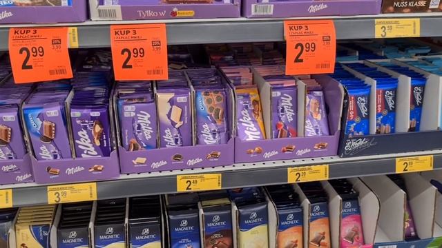 Для сладкоежки? Цены на сладости в Польше. Цены на шоколад.#жизньвпольше