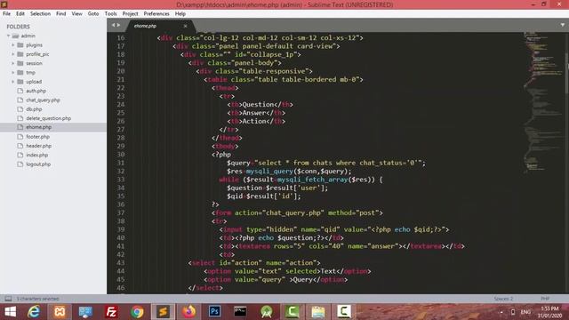 Admin Side Panel for Advaced Chatbot | Advance Chatbot in Php смотреть онлайн