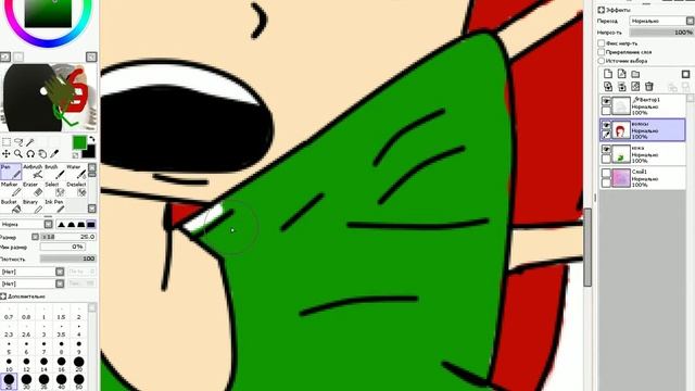 Paint Tool Sai Векторный слой - ШТО? смотреть онлайн